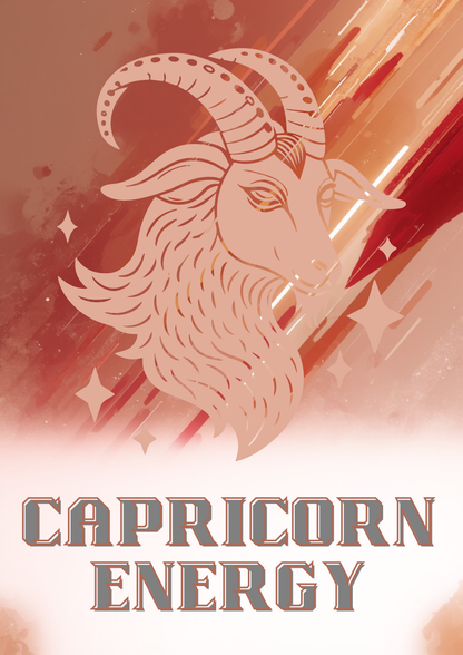 Capricorn Energy Постер – Зодиакален Постер за Стена | Дигитален Файл или Печат