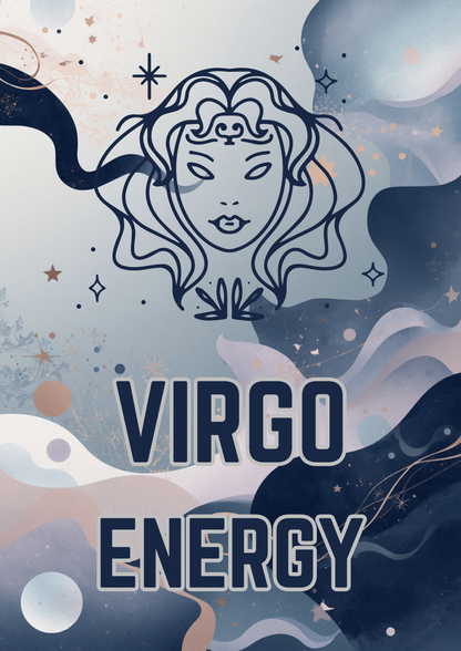 Virgo Energy Постер – Зодиакален Постер за Стена | Дигитален Файл или Печат