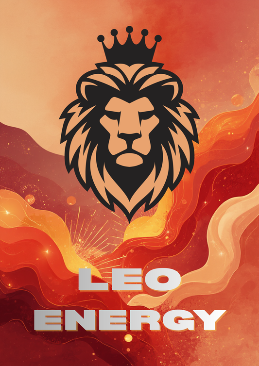 Leo Energy Постер – Зодиакален Постер за Стена | Дигитален Файл или Печат