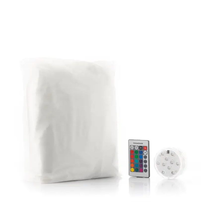 Надуваемо кресло с многоцветна LED светлина InnovaGoods – уютен подарък за зодия Риби