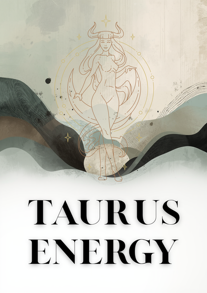 Taurus Energy Постер – Зодиакален Постер за Стена | Дигитален Файл или Печат