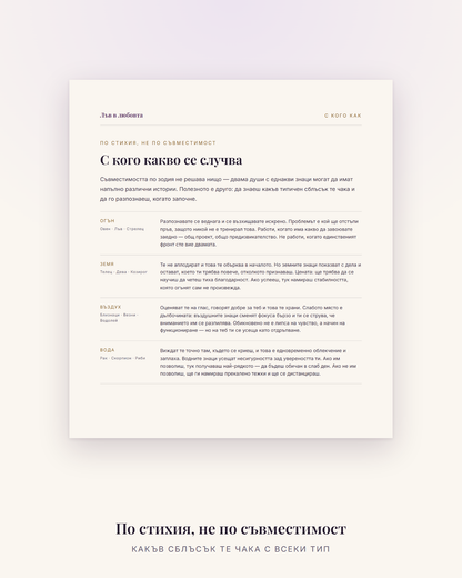 Страницата по стихии – какъв сблъсък чака Лъва с огън, земя, въздух и вода