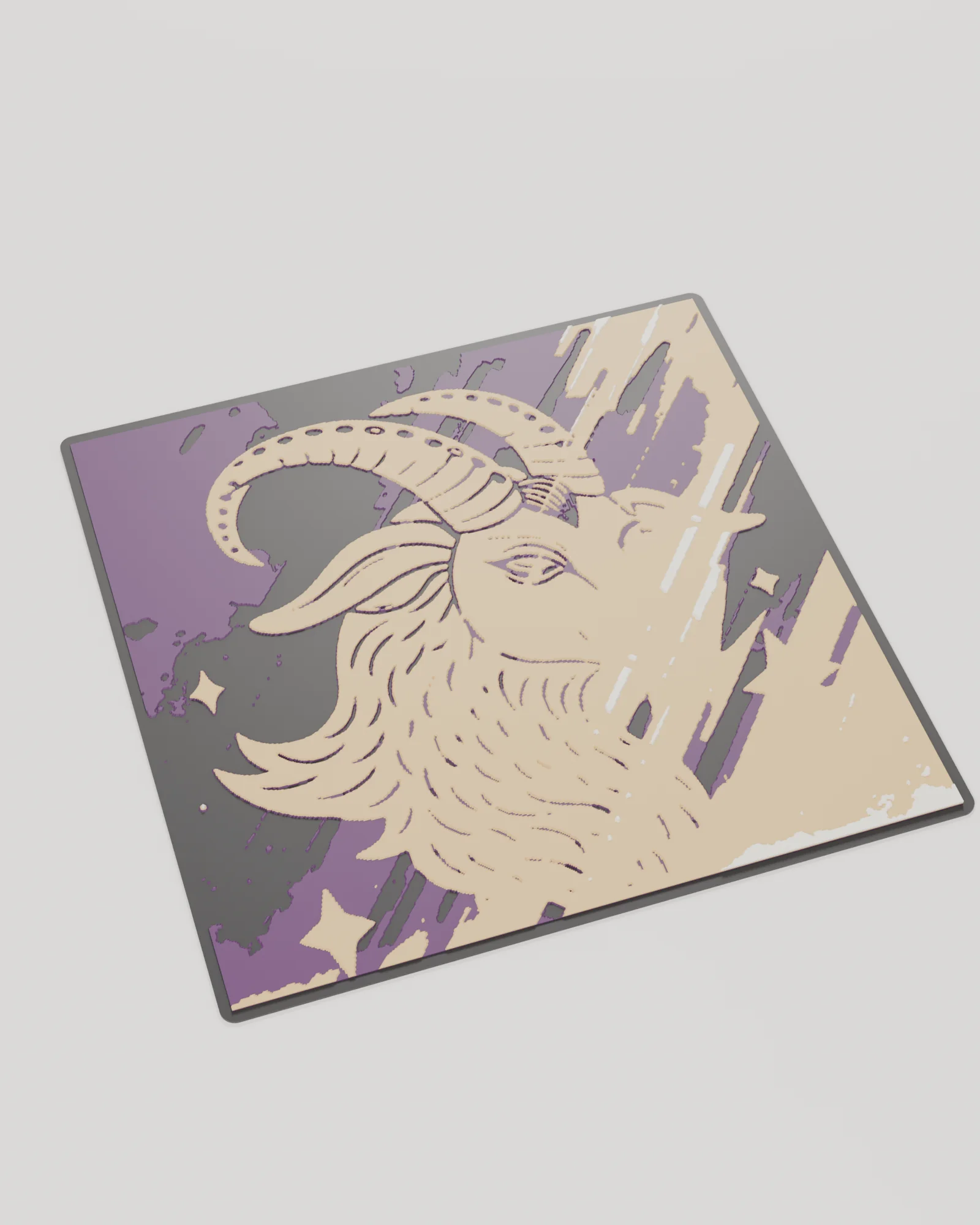 Capricorn Energy – филаментна картина 20×20 — цялата картина отгоре