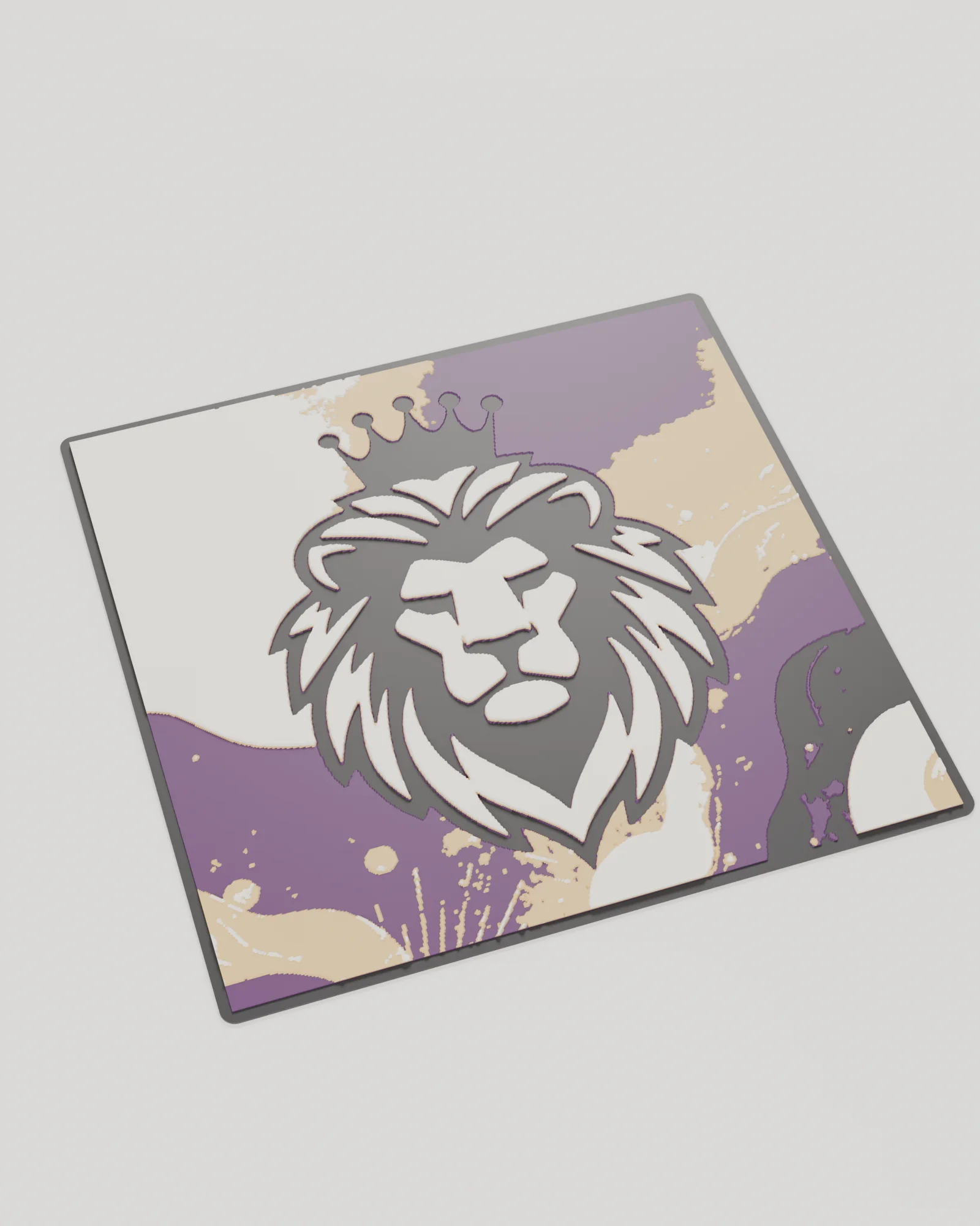 Leo Energy – филаментна картина 20×20 — цялата картина отгоре