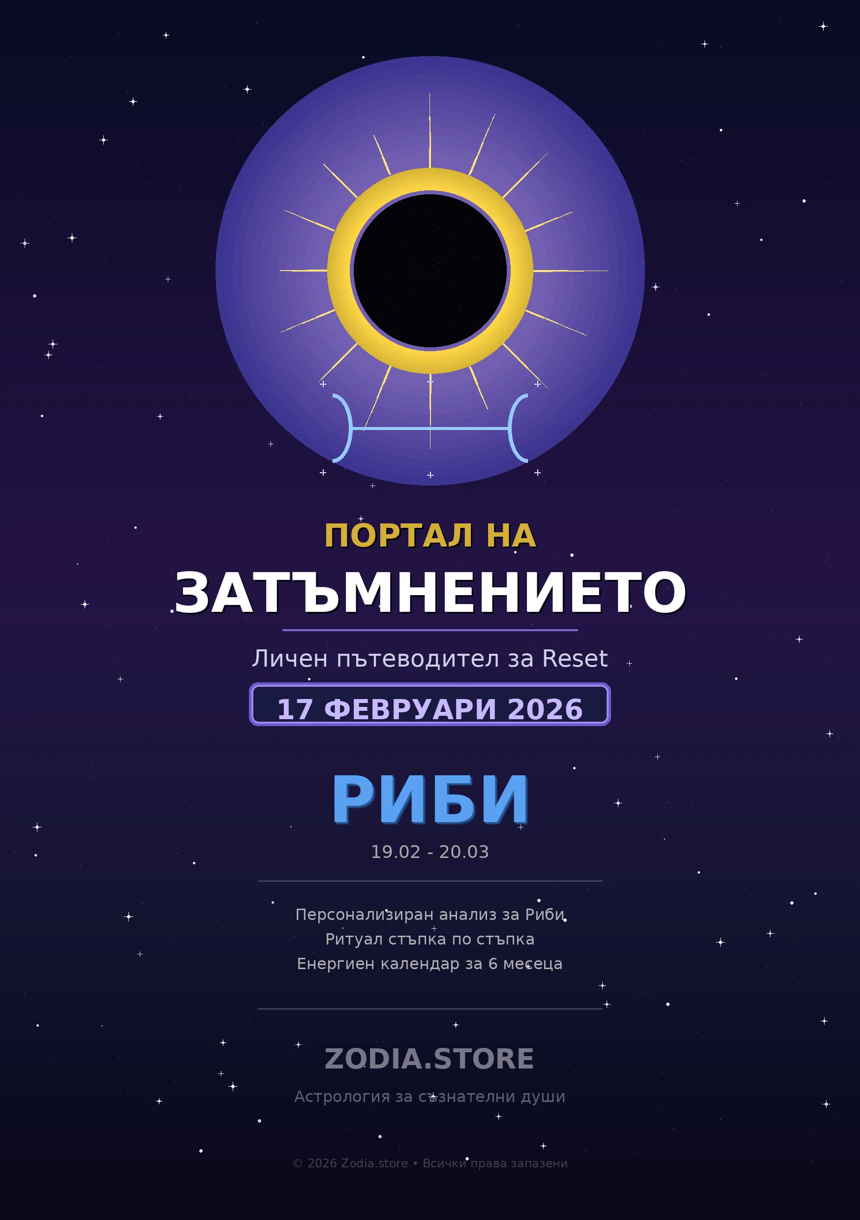 Портал на затъмнението: Личен пътеводител | 17 февруари 2026