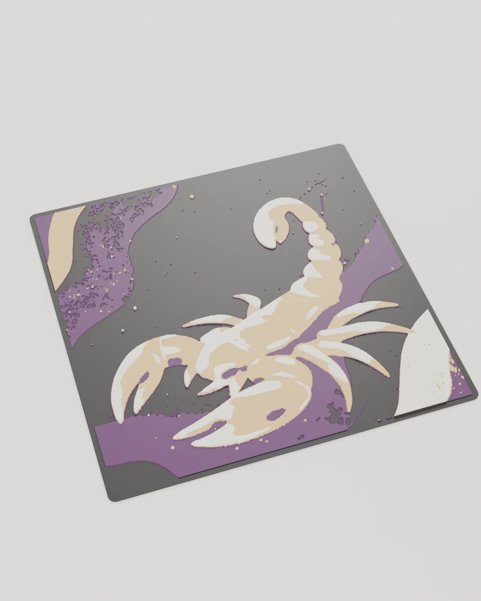 Scorpio Energy – филаментна картина 20×20 — цялата картина отгоре