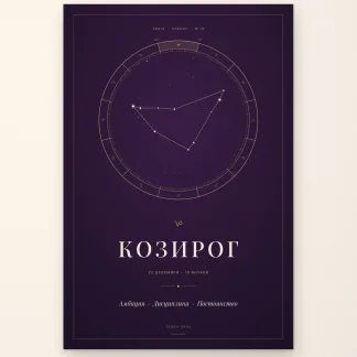 Енергиен постер Козирог
