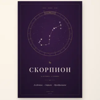 Енергиен постер Скорпион